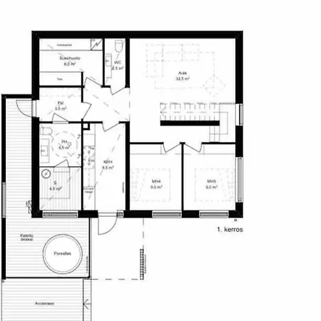 Ylellinen Hirsihuvila Yllaesjaervellae Villa *